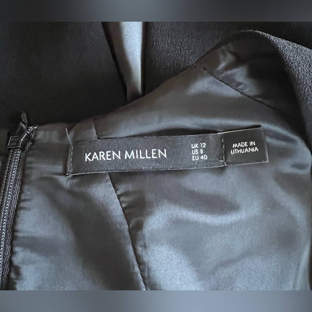 Karen Millen Forever Sleeveless Belted Midi Dress - Picture 7 of 7
